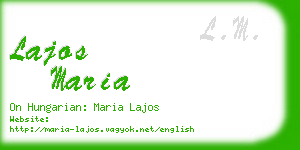 lajos maria business card